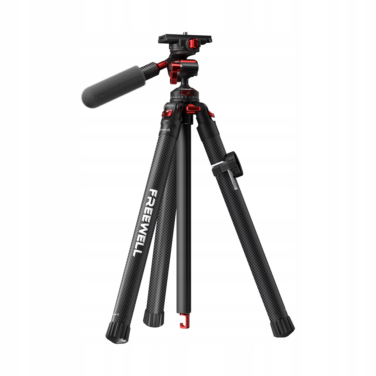 Ultralehký cestovní stativ z uhlíkových vláken 0.9kg Freewell Travel Tripod