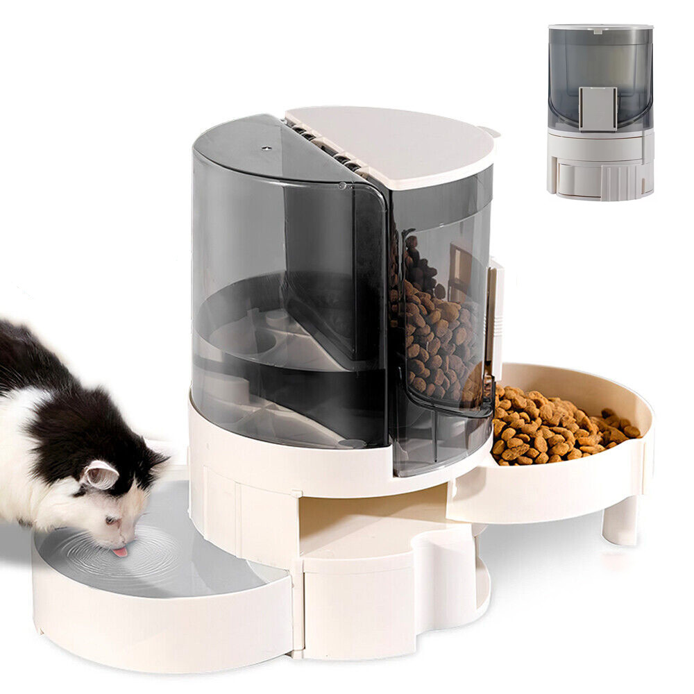 Automatický podavač Dávkovač krmiva a vody Miska Pro Psa Kočku Zvířata 2v1