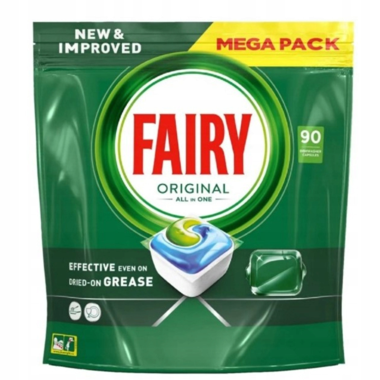 Fairy Kapsle Do Myčky Tablety Original All In One 90KS Pack