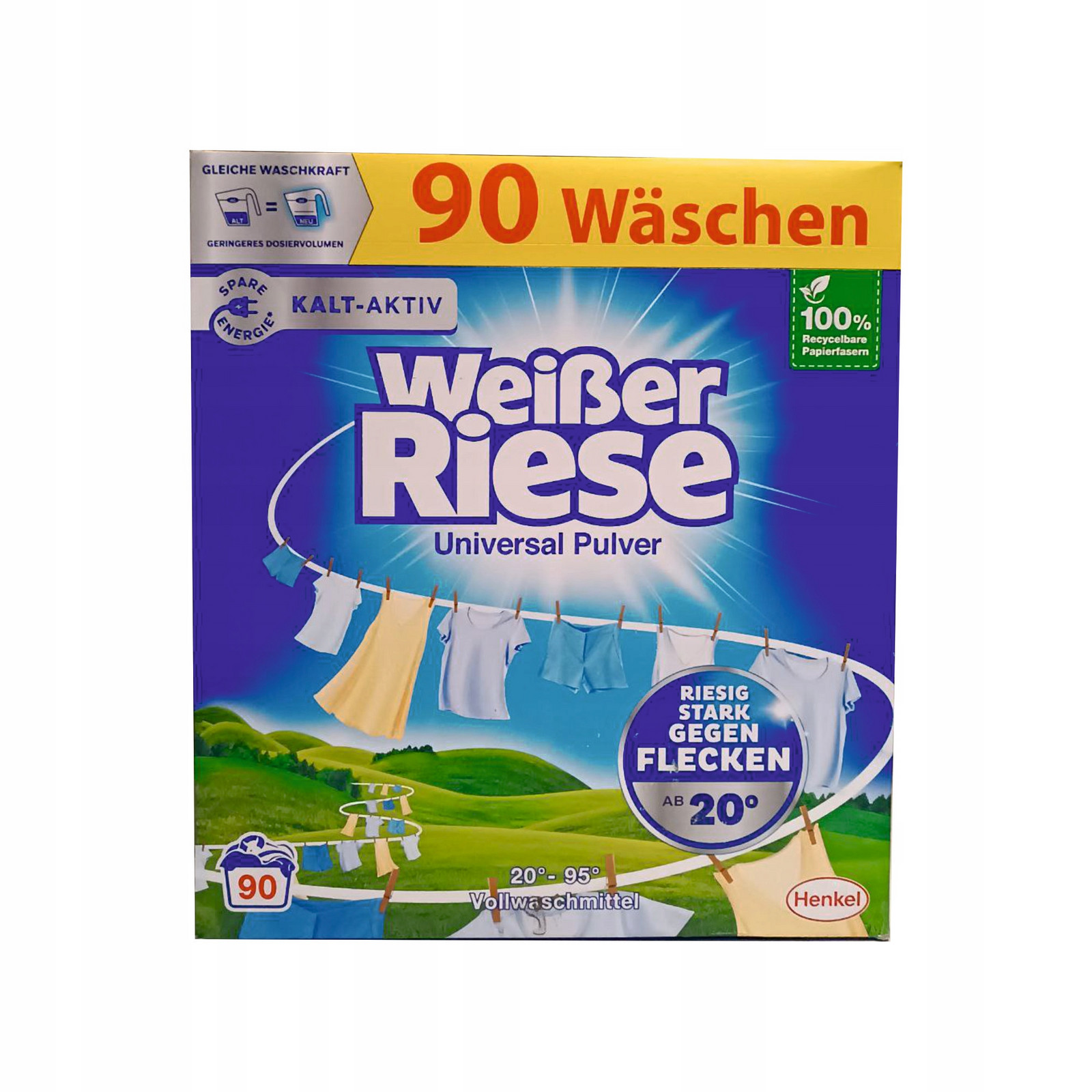 Weisser Riese Universal Prací prášek 90 praní 4,5kg De