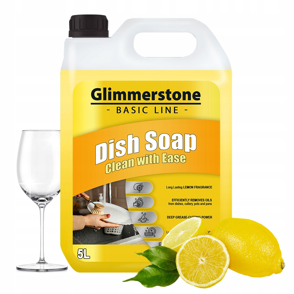 Tekutý prostředek na mytí nádobí Glimmerstone citron 5 l