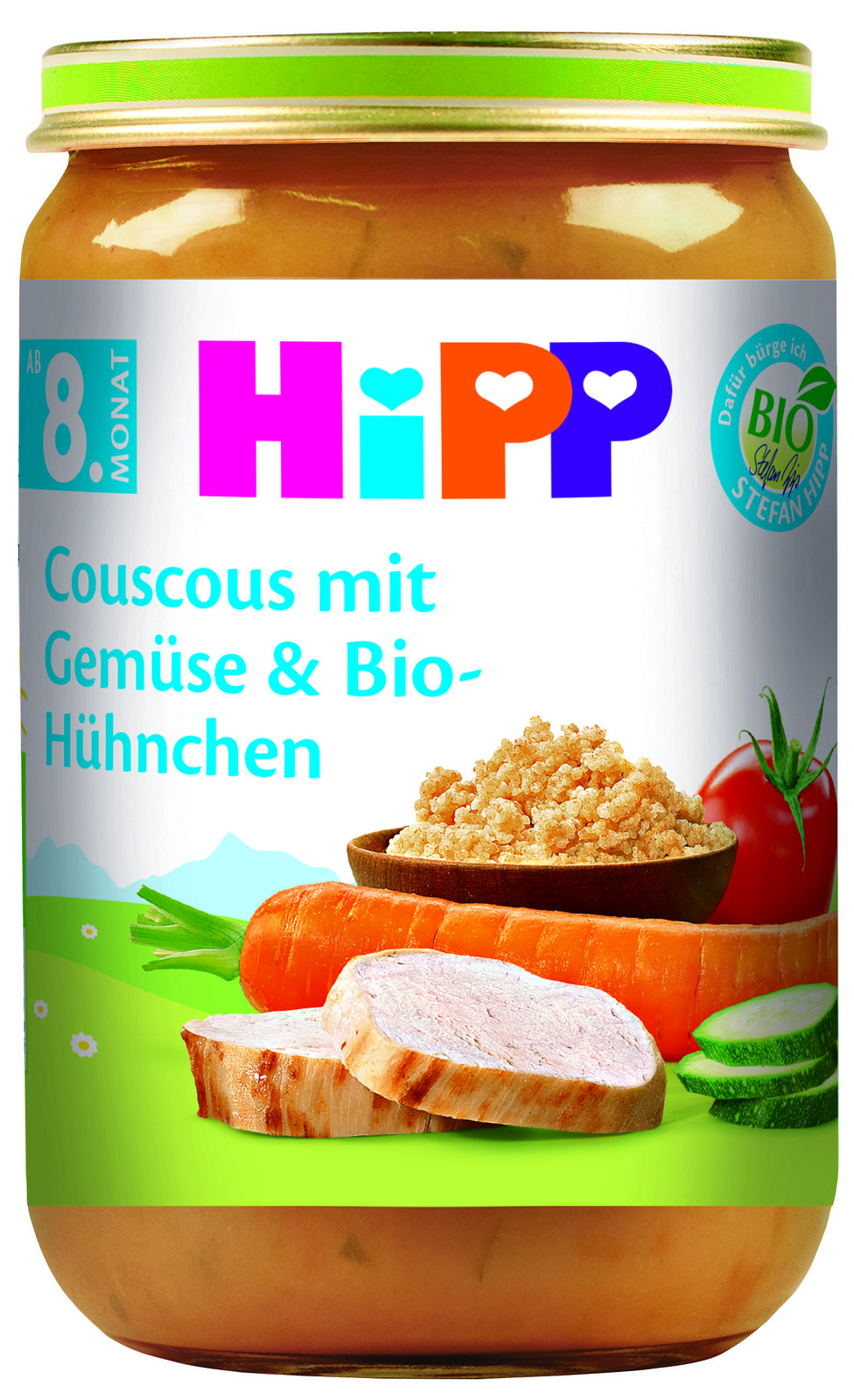 HiPP BIO Kuskus se zeleninou a kuřecím masem 220 g