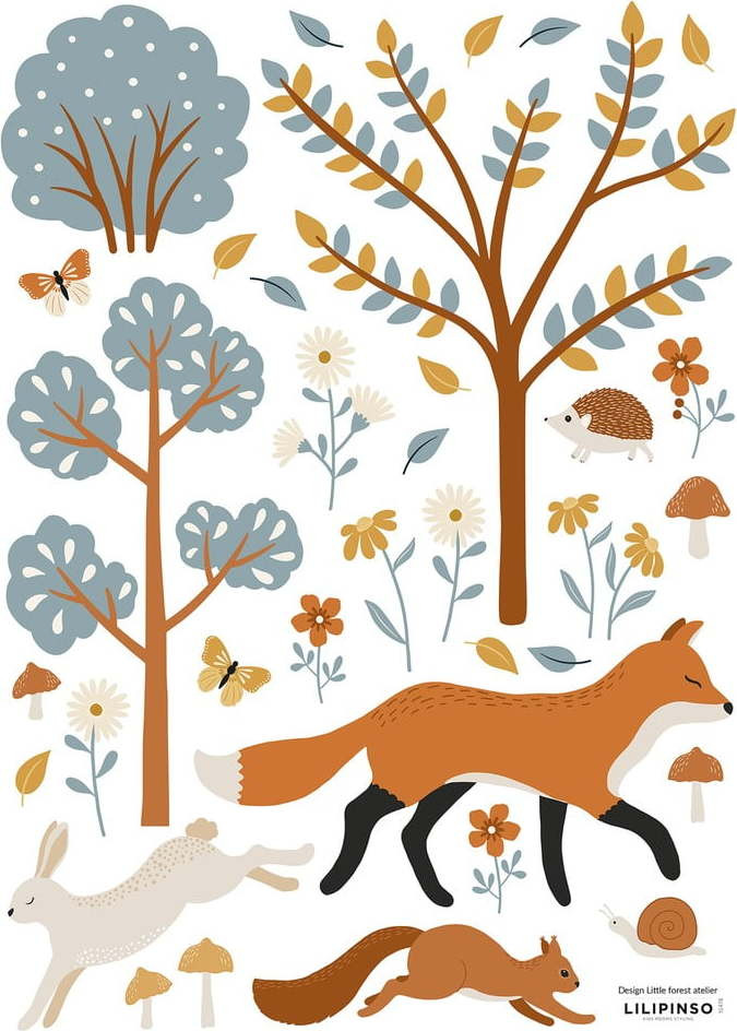 Arch samolepek 30x42 cm Woodland Animals & Fox – Lilipinso