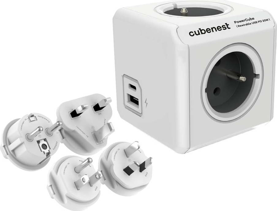 Rozbočovací zásuvka PowerCube ReWirable USB – Cubenest