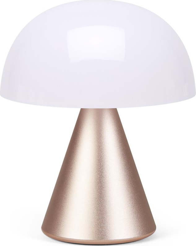 Bílo-světle růžová LED stolní lampa (výška 11 cm) Mina M – Lexon