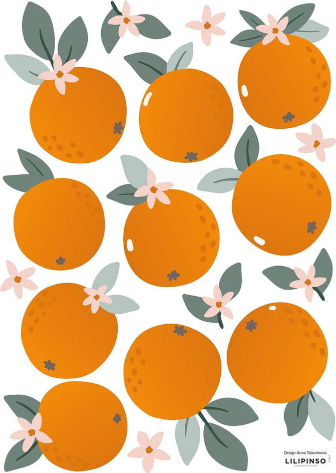 Dětské samolepky v sadě 10 ks 30x42 cm Oranges – Lilipinso