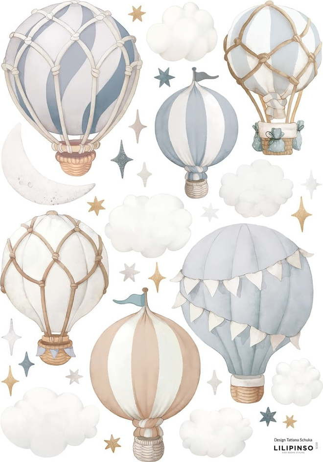 Arch samolepek 30x42 cm Little Hotair Balloons – Lilipinso