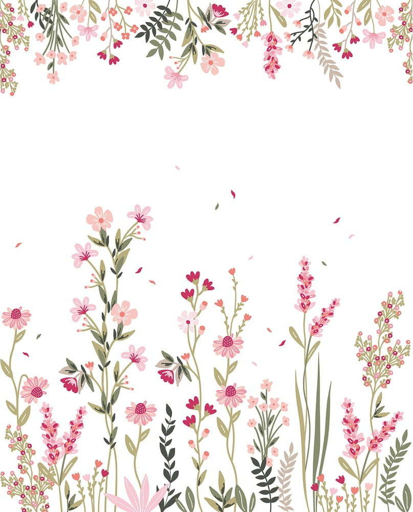 Dětská tapeta 200 cm x 248 cm A Field Of Flowers – Lilipinso