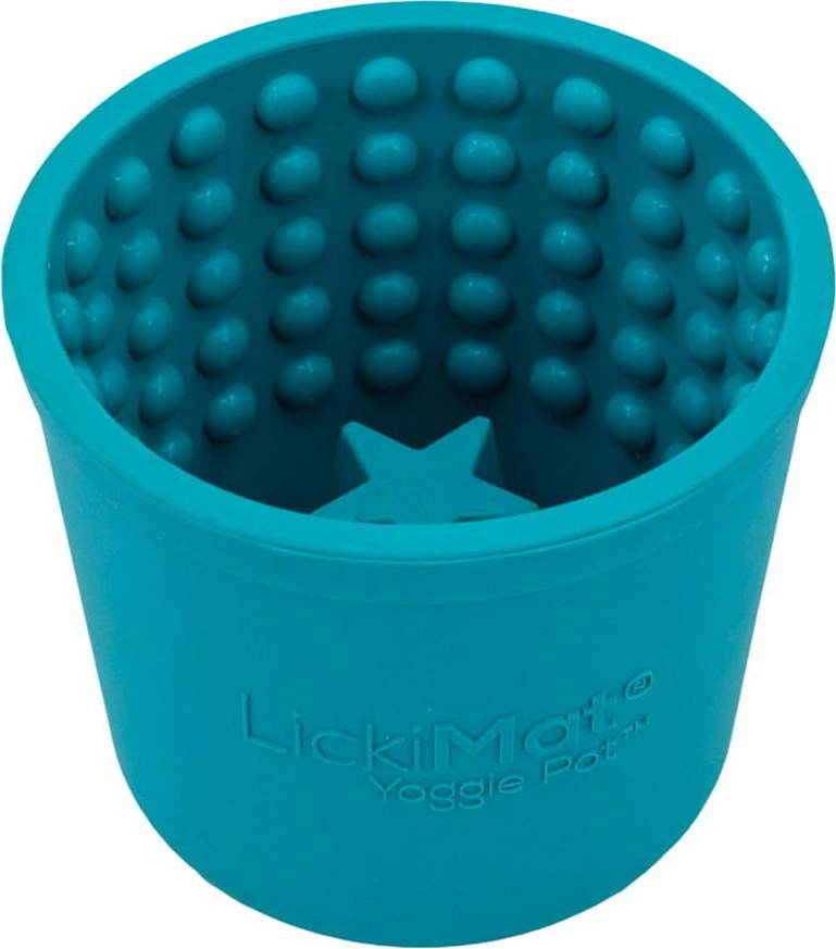 Lízací miska Yoggie Pot Turquoise – LickiMat