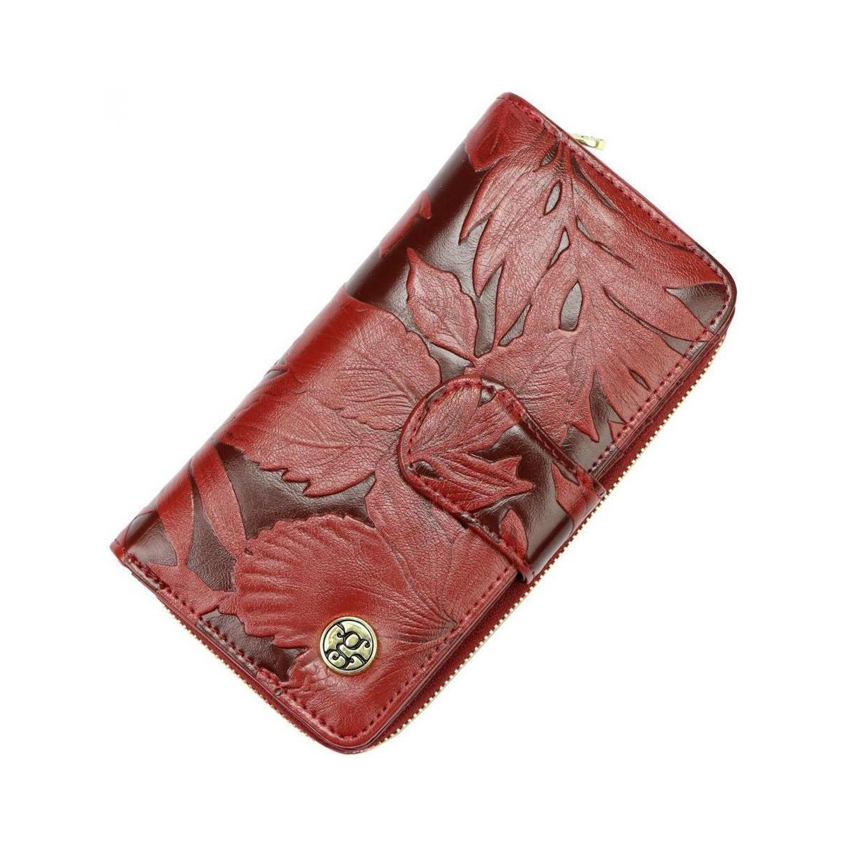 Gregorio  Kožená červená dámská peněženka v krabičce  Červená