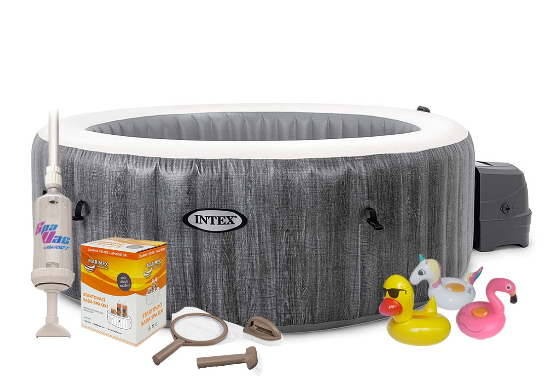 Vířivý bazén Pure Spa - Bubble Greywood Deluxe AP 6 + výhodná sada příslušenství