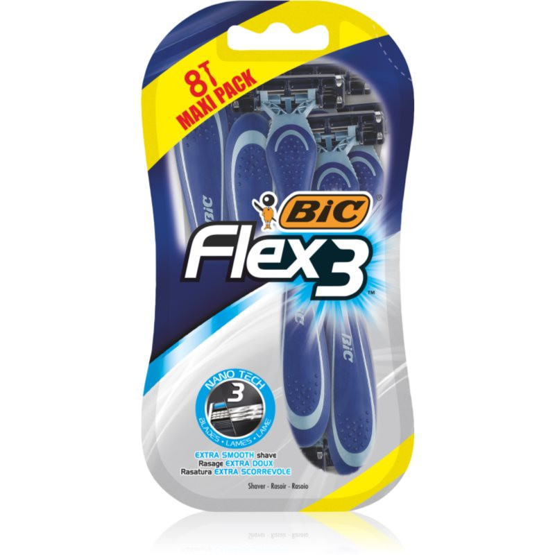 BIC FLEX3 jednorázová holítka pro muže 8 ks