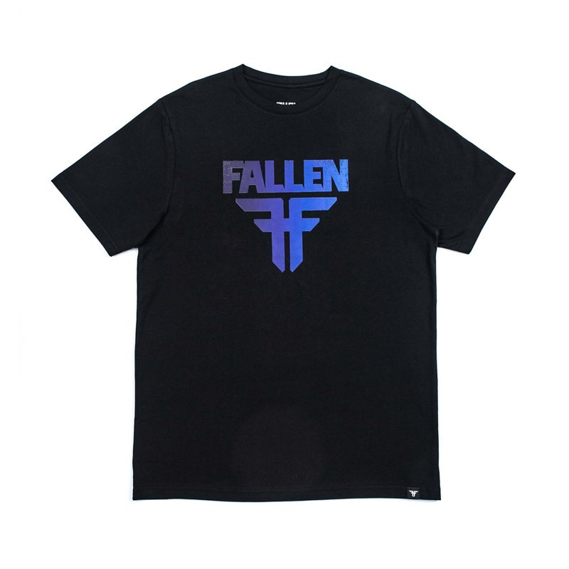 triko FALLEN - Insignia Tee Black Purple (BLACK-PURPLE)