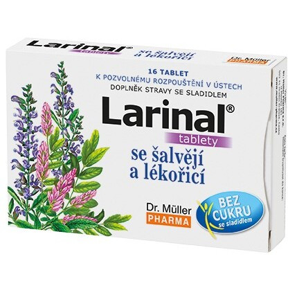 Larinal Se šalvějí A Lékořicí Tbl.16 Dr.müller