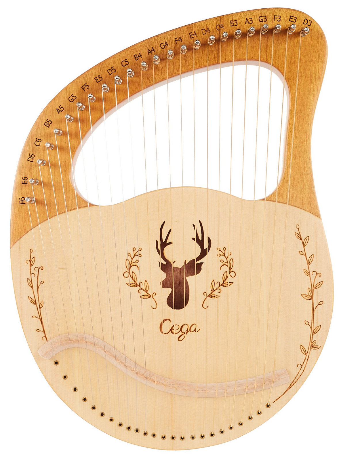 Cega Lyre Harp 24 String Natural (rozbalené)