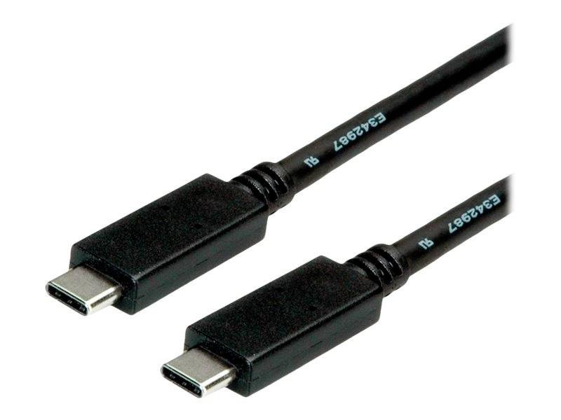 Roline USB kabel USB 3.2 Gen2 (USB 3.1 Gen2) USB-C ® zástrčka, USB-C ® zástrčka 2.00 m černá stíněný 11.02.9055