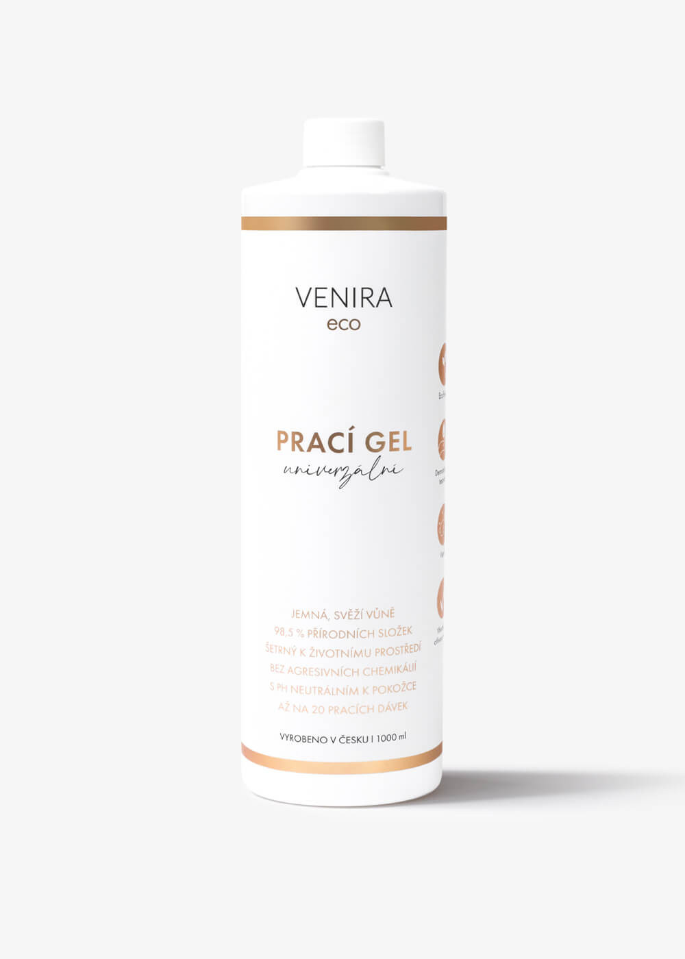 VENIRA ECO univerzální prací gel, vůně čistoty, 1000 ml