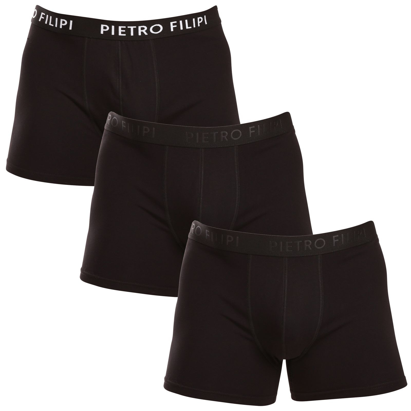 3PACK pánské boxerky Pietro Filipi černé (3BCL005) XXL