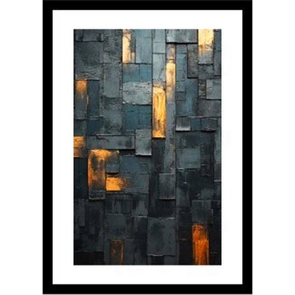 OBRAZ, abstraktní, 50/70/1,5 cm