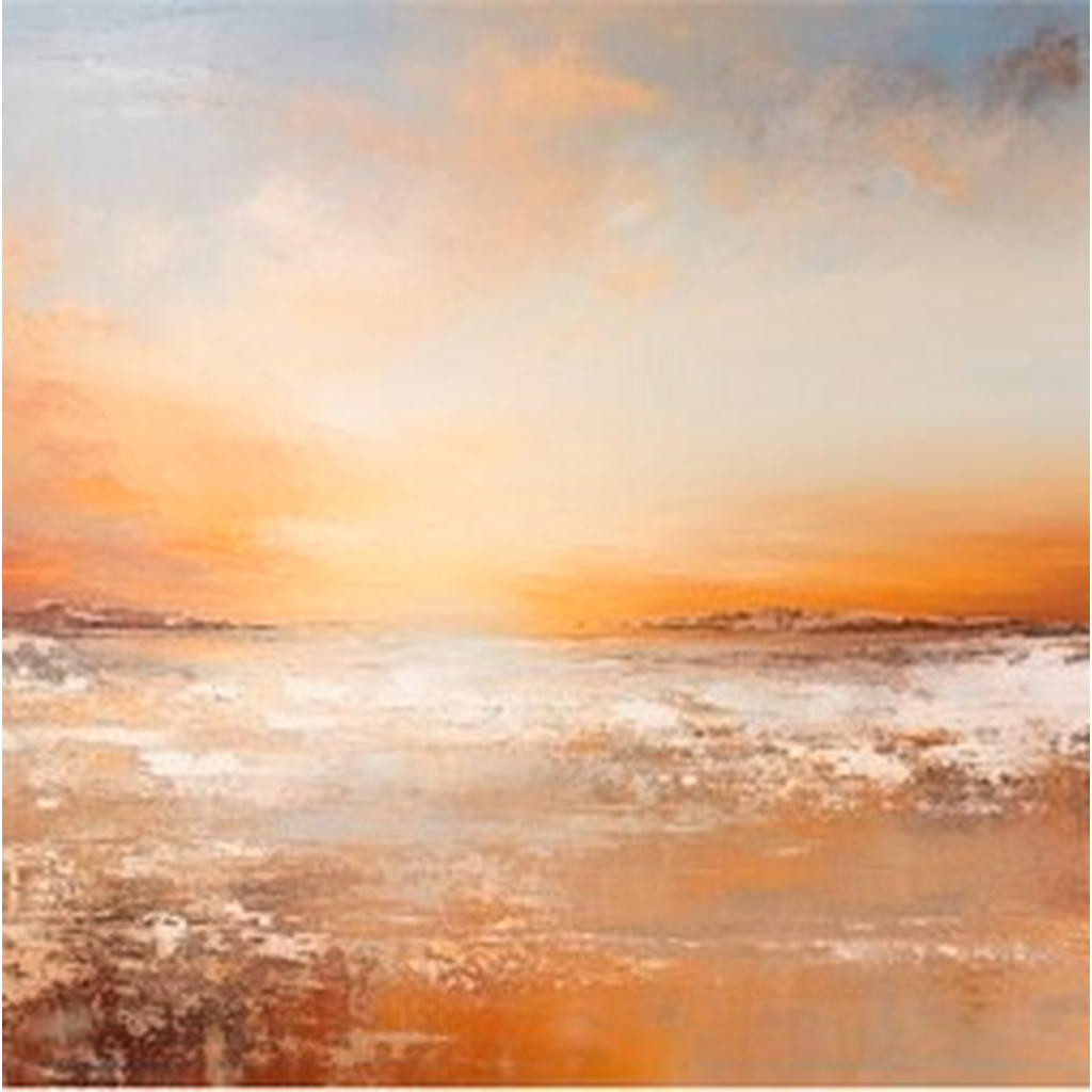 OBRAZ NA KOVU, pláž a moře, 50/50/2 cm