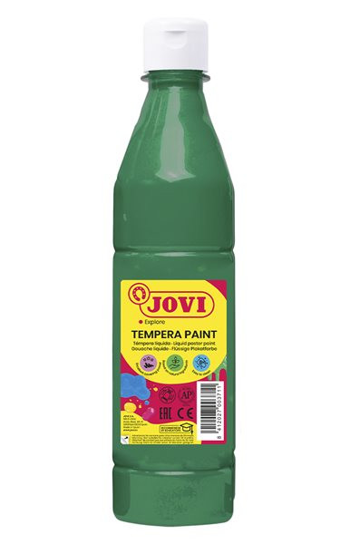 JOVI temperová barva 500ml v lahvi tmavě zelená