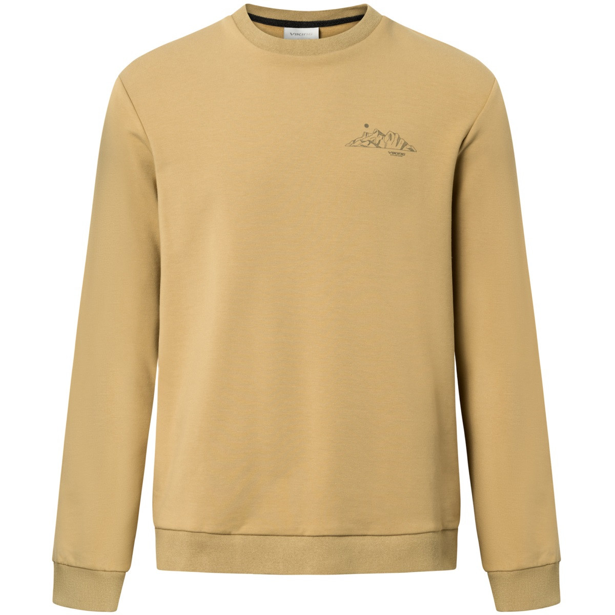 Pánská mikina z bambusu viking escape béžová s