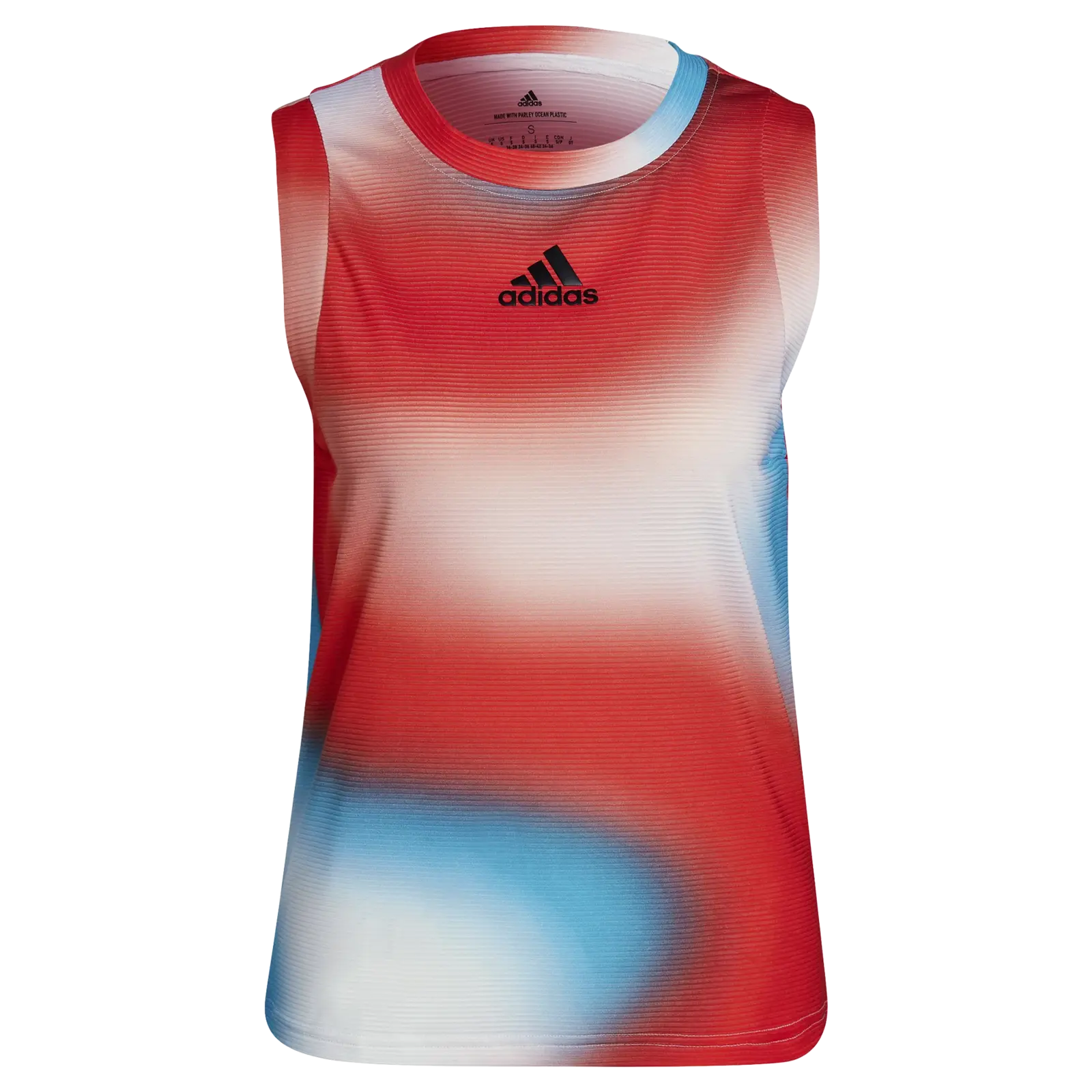 Dámské tílko adidas  Melbourne Printed Match Tank White/Red/Blue S