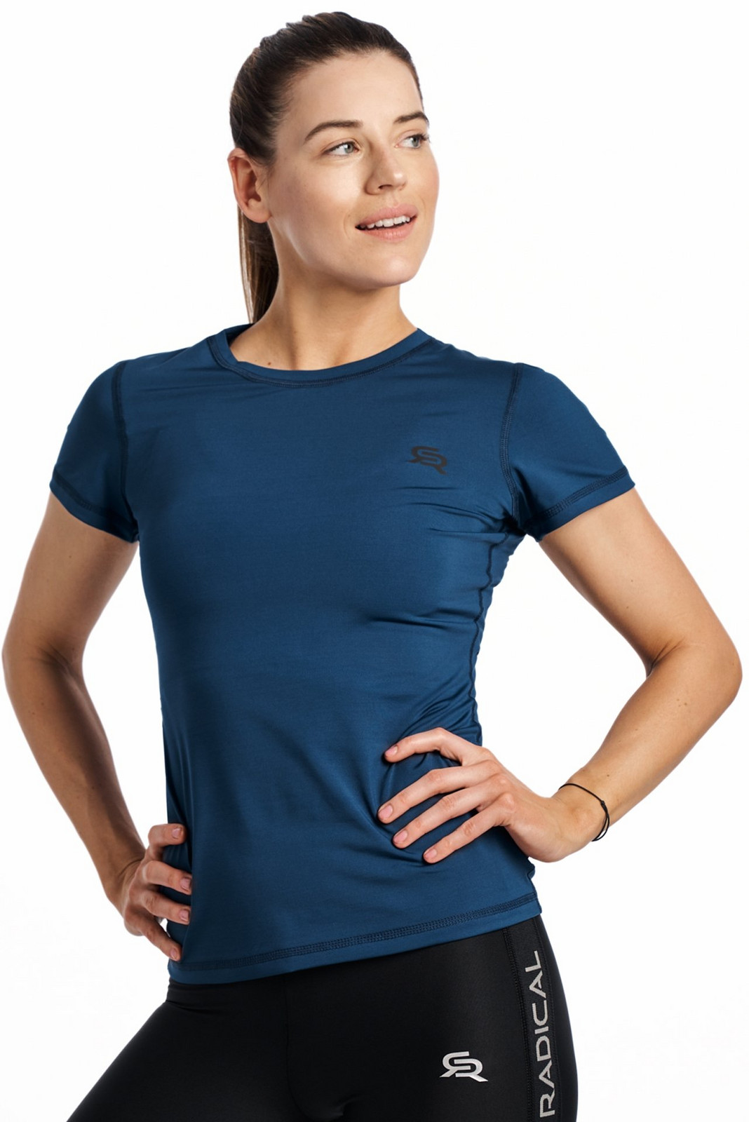 Rough Radical Woman's T-shirt Capri Navy Blue