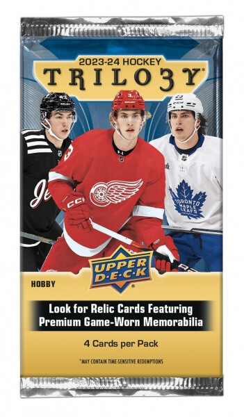 2023-2024 NHL Upper Deck Trilogy Hobby balíček - hokejové karty