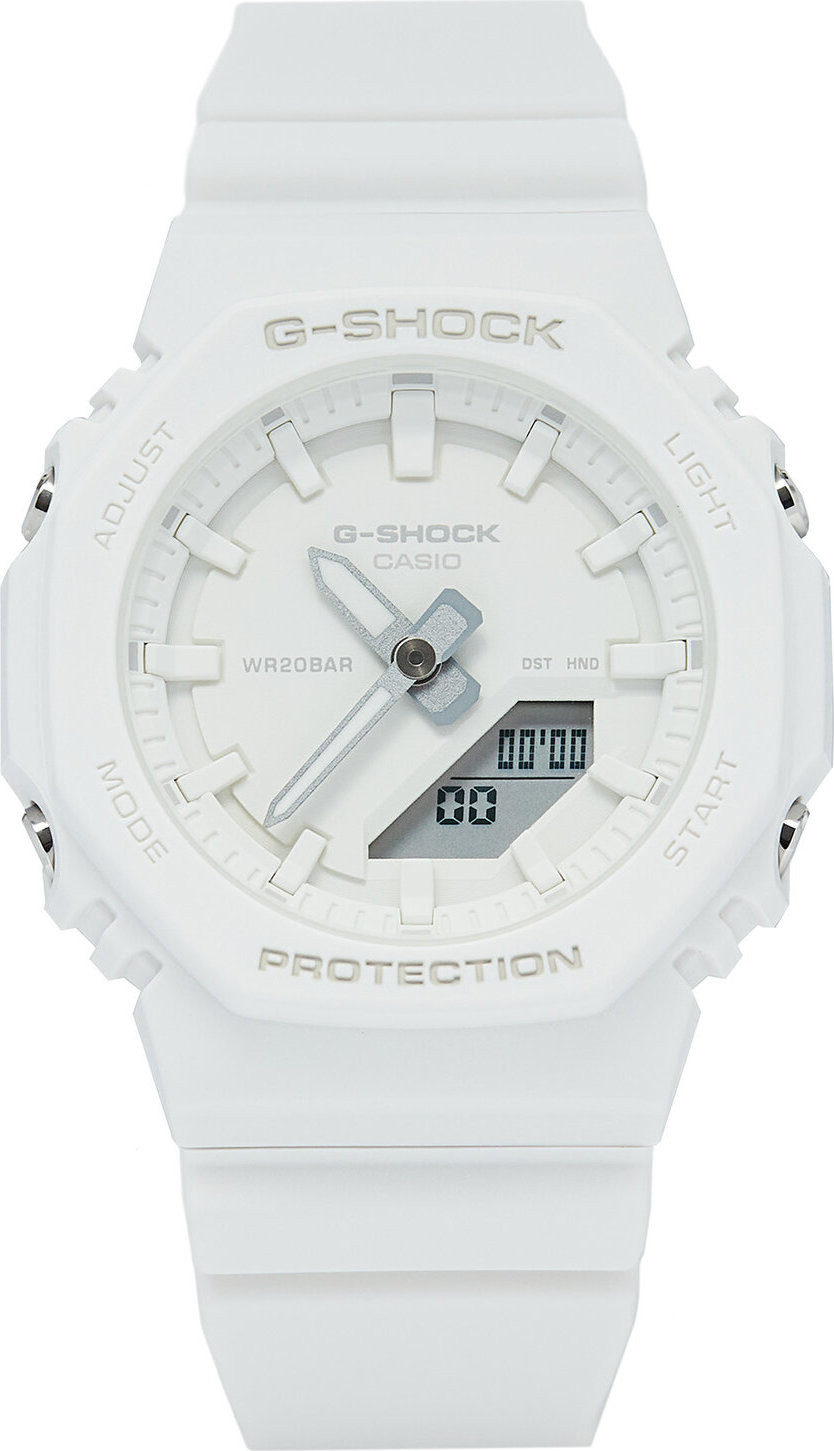 Hodinky G-Shock Time On Tone GMA-P2100-7AER Bílá