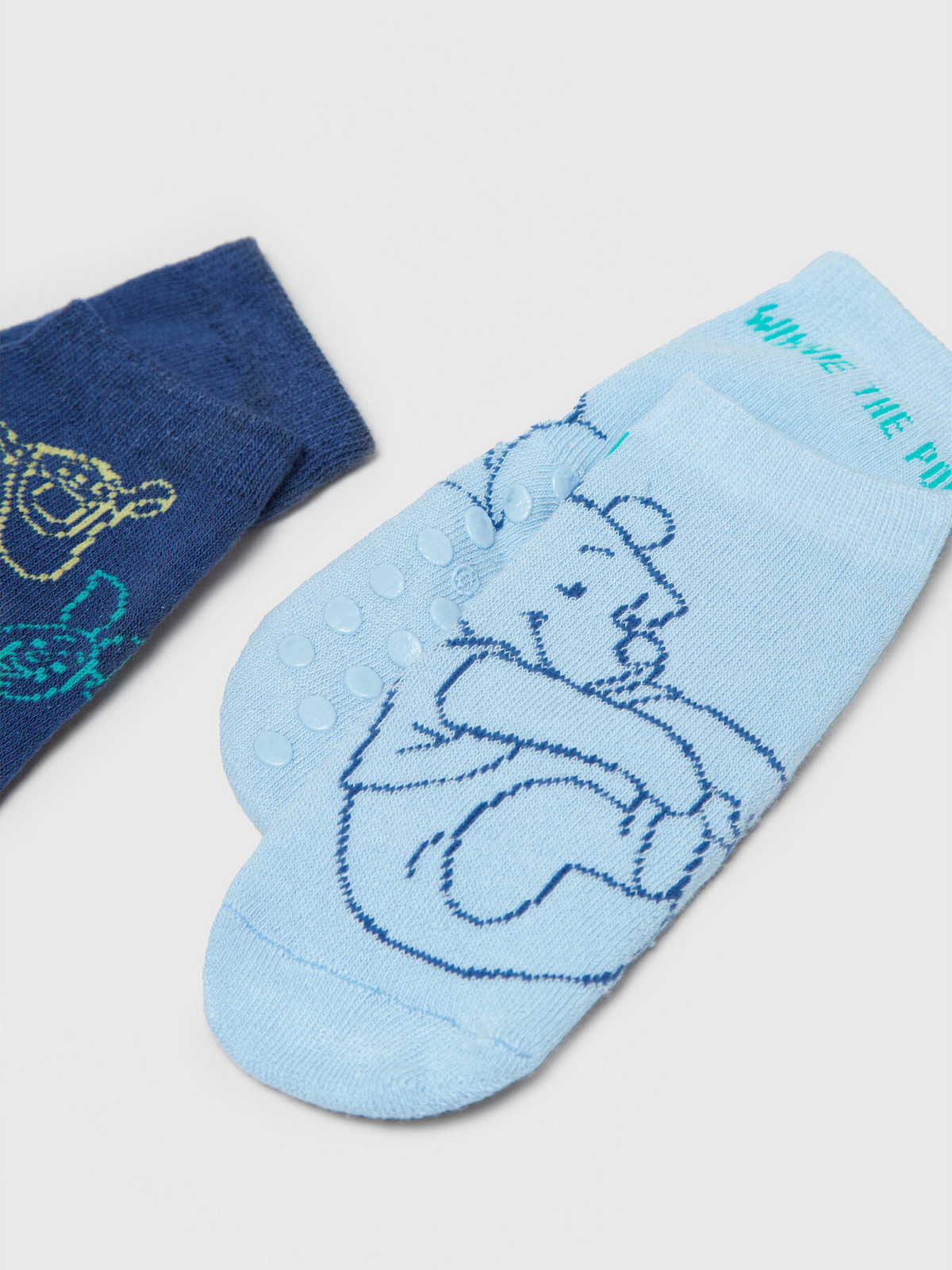 Sada 2 párů dětských vysokých ponožek OVS 1605619 Modrá