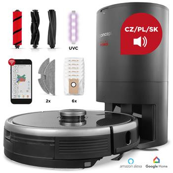 Concept Robotický vysavač s mopem 3v1 REAL FORCE Laser Complete Clean Care UVC VR3520n