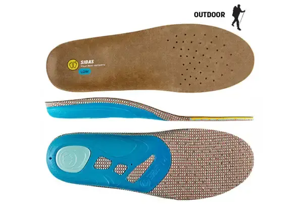 Sidas 3Feet Outdoor Low vložky do bot nízká klenba 1 pár vel. XS