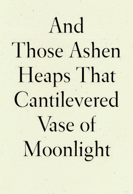 And Those Ashen Heaps That Cantilevered Vase of Moonlight (Xu Lynn)(Paperback)