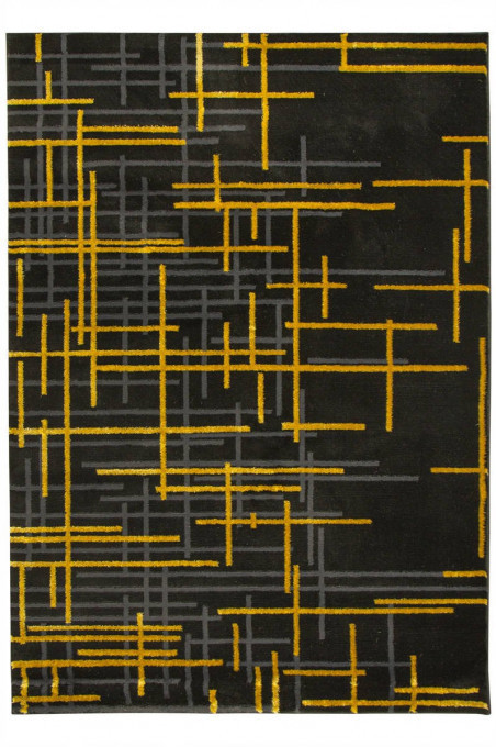 Koberec FESTIVAL 2732A zlatý / černý