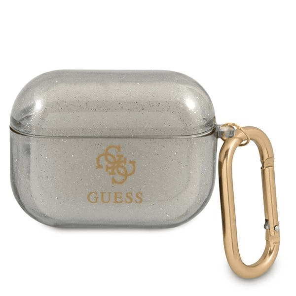 Pouzdro Guess Glitter Collection pro AirPods Pro - černé