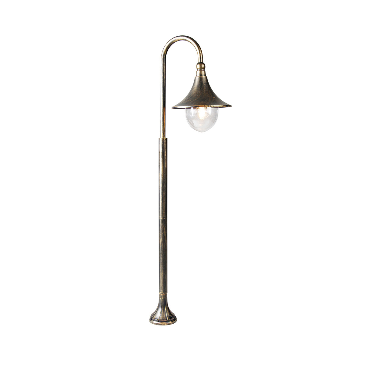 Smart buiten lantaarn antiek goud 125 cm IP44 incl. LED - Daphne