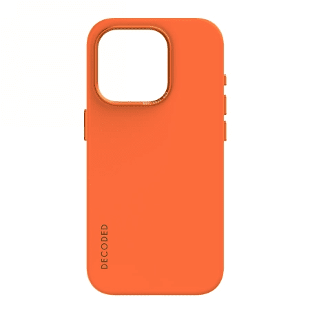 Silikonové pouzdro Decoded s MagSafe pro iPhone 15 Pro Max - oranžové