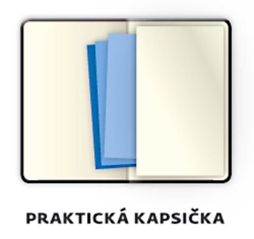 Týdenní diář 2025 A5 Memory tmavě hnědý s gumičkou