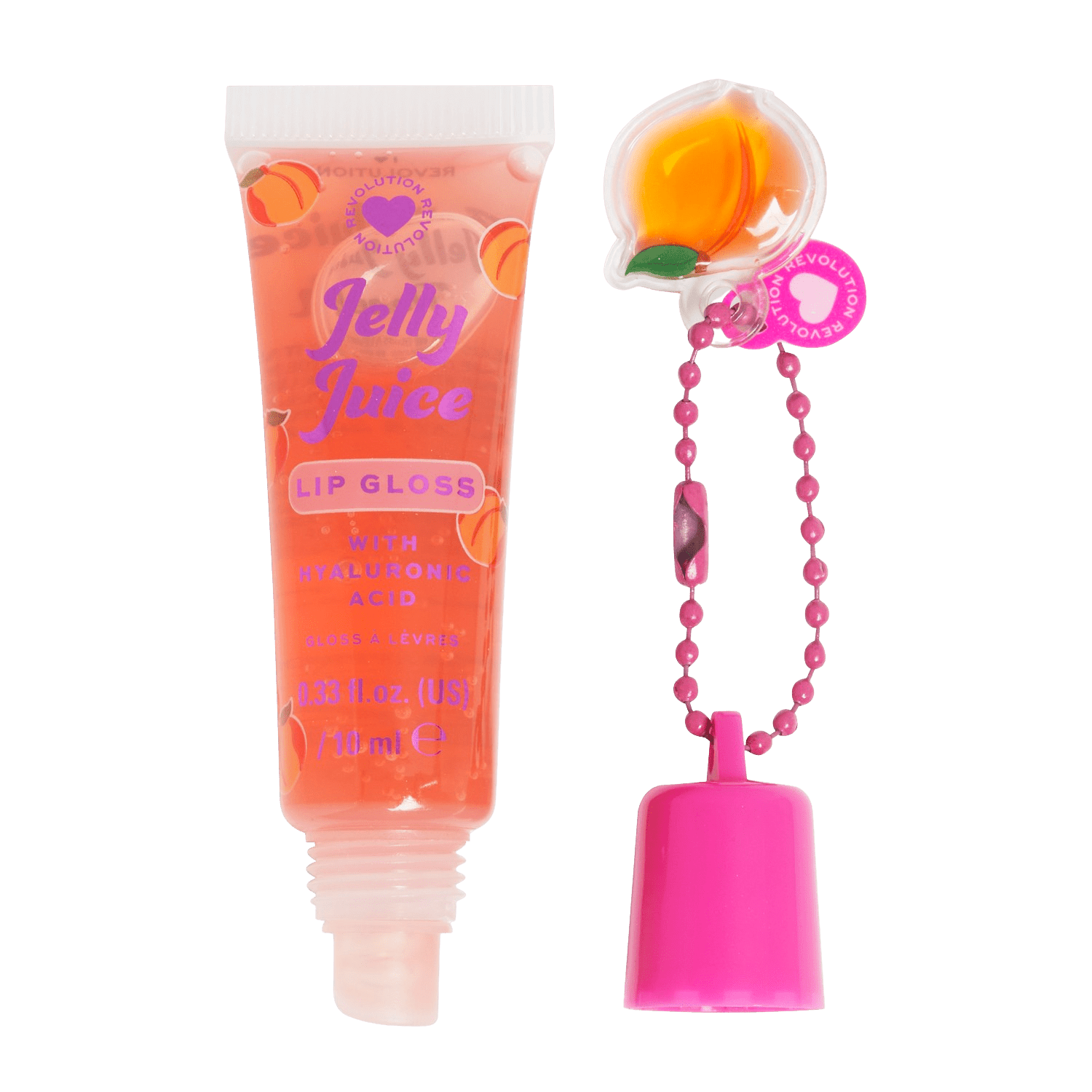I Heart Revolution Jelly Juice Lip Tubes - Peach lesk na rty 10 ml