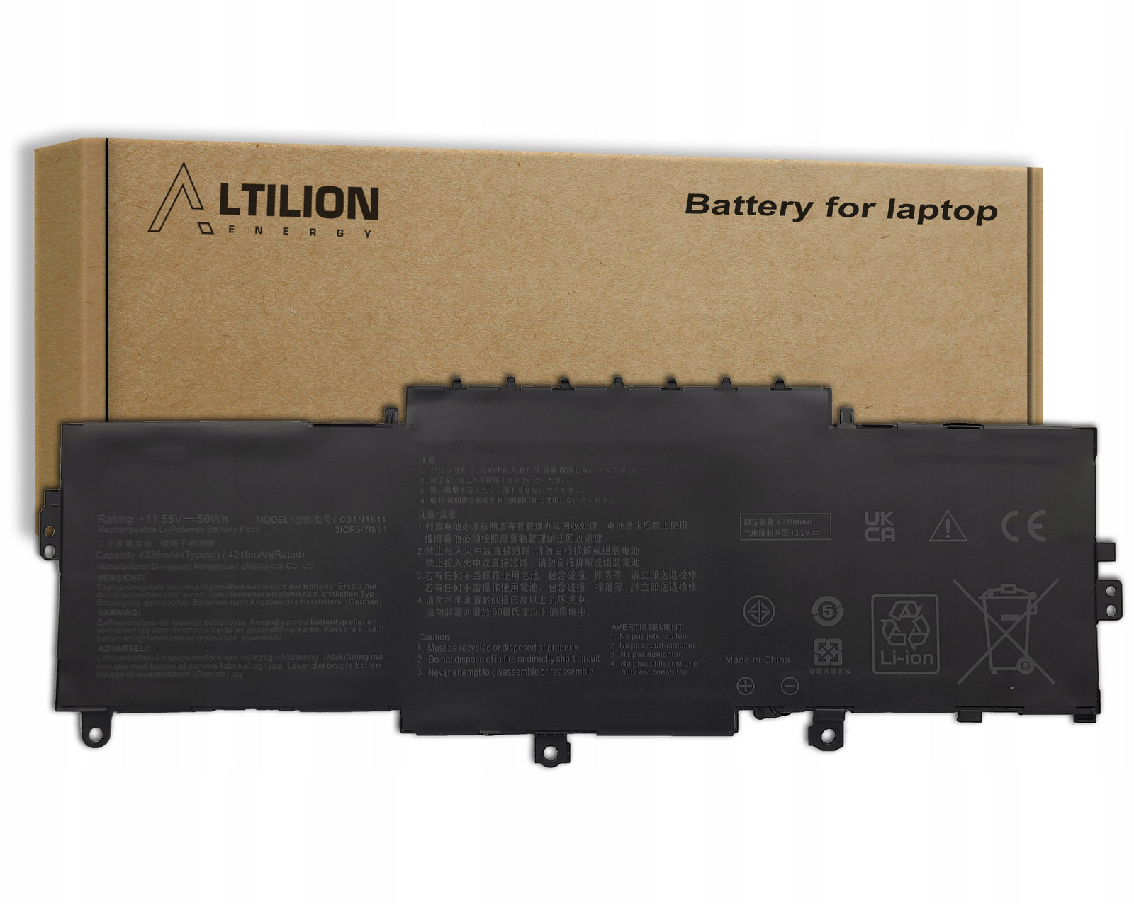 Baterie C31N1811 pro Asus ZenBook 14 UX433 UX433F UX433FA UX433FN