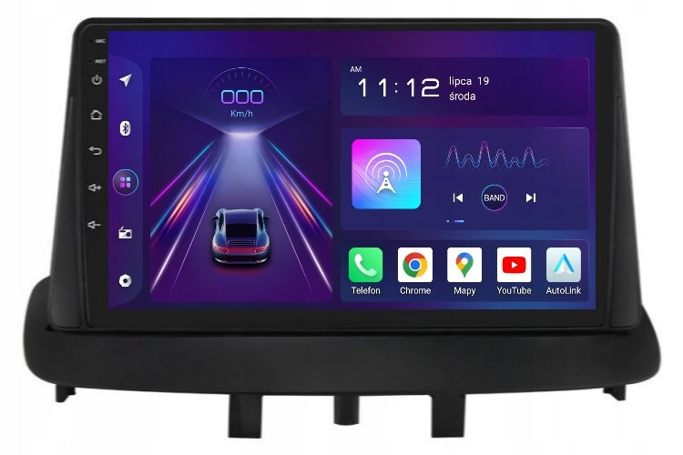 Navigace Rádio 2DIN Android Renault Megane 3 III Carplay 8/256 Gb Dsp Lte