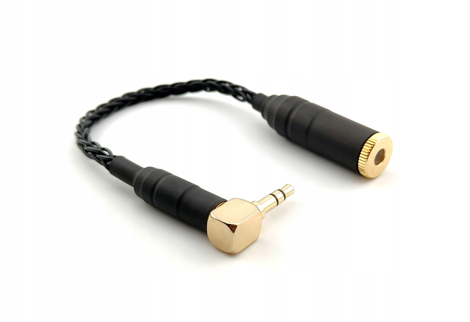 Adaptér Vyvážený Zásuvka 4,4mm Jack 3,5mm úhlová měď 6N Occ