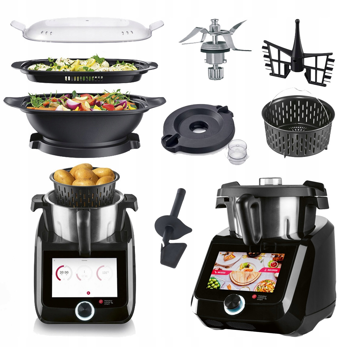 Zařízení Monsieur Cuisine Smart Lidlomix Multifunkční robot Wifi Černý