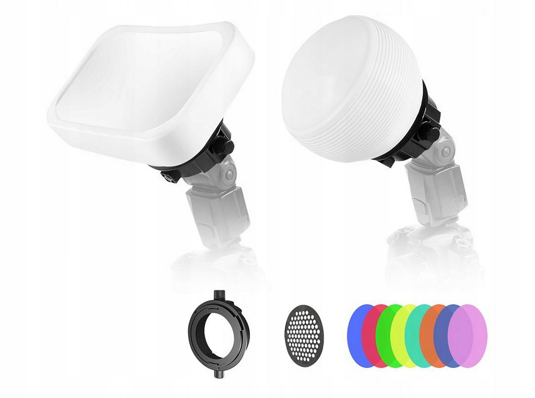 Sada 12v1 2x Difuzér Gelové filtry Medová Plástev na Blesk LensGo