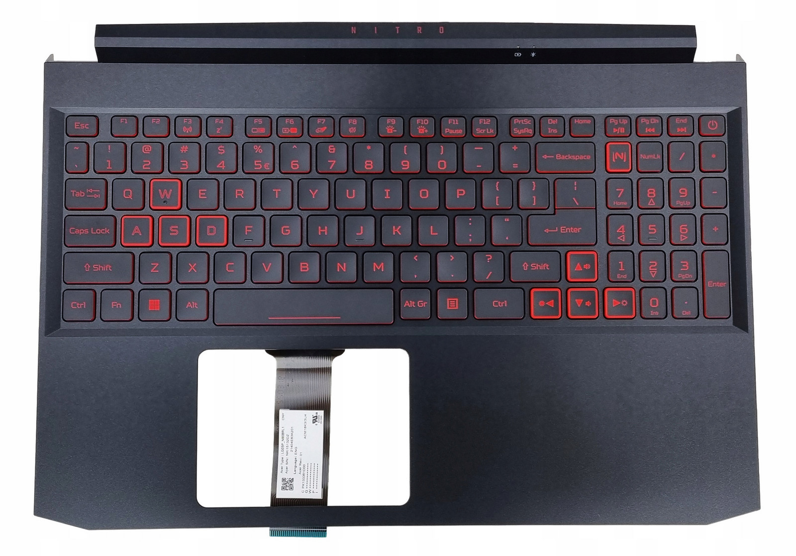 Nové Pouzdro Klávesnice Acer Nitro 5 AN515-44 AN515-55 GTX1650 Us