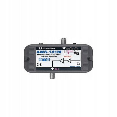 Anténní zesilovač Dvb-t 23dB Ams AWS-141M