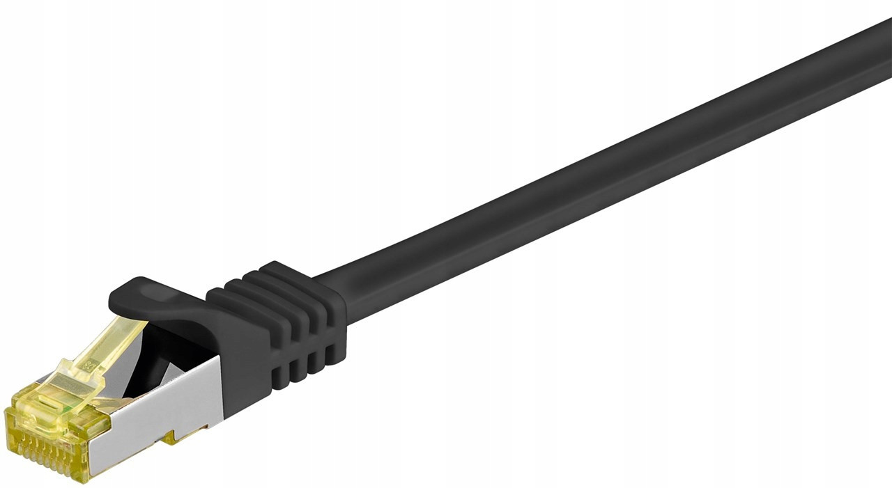 Síťový kabel, Cat 6A S/ftp s CAT7 černý 25 m