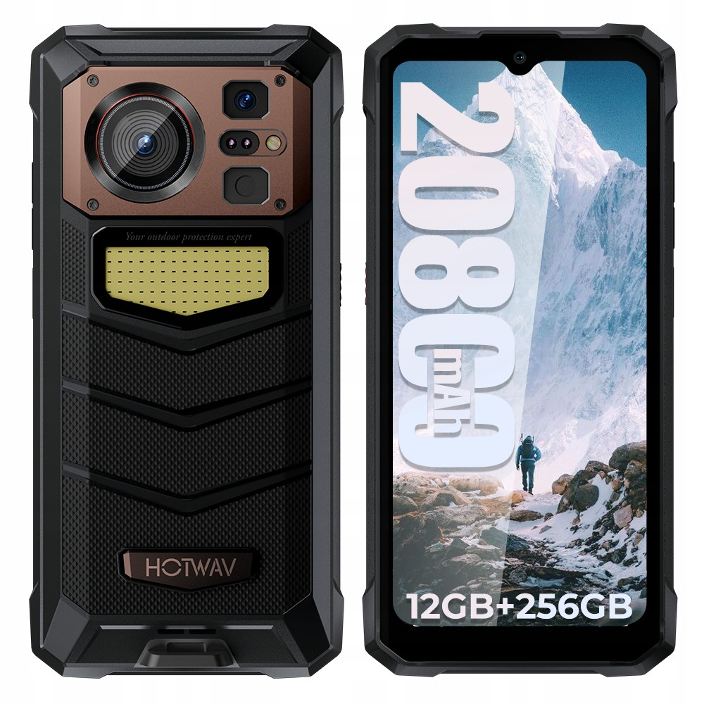 Smartphone Hotwav W11 12/256GB 6.6''FHD+ 20800mAh noční kamera Nfc IP69K