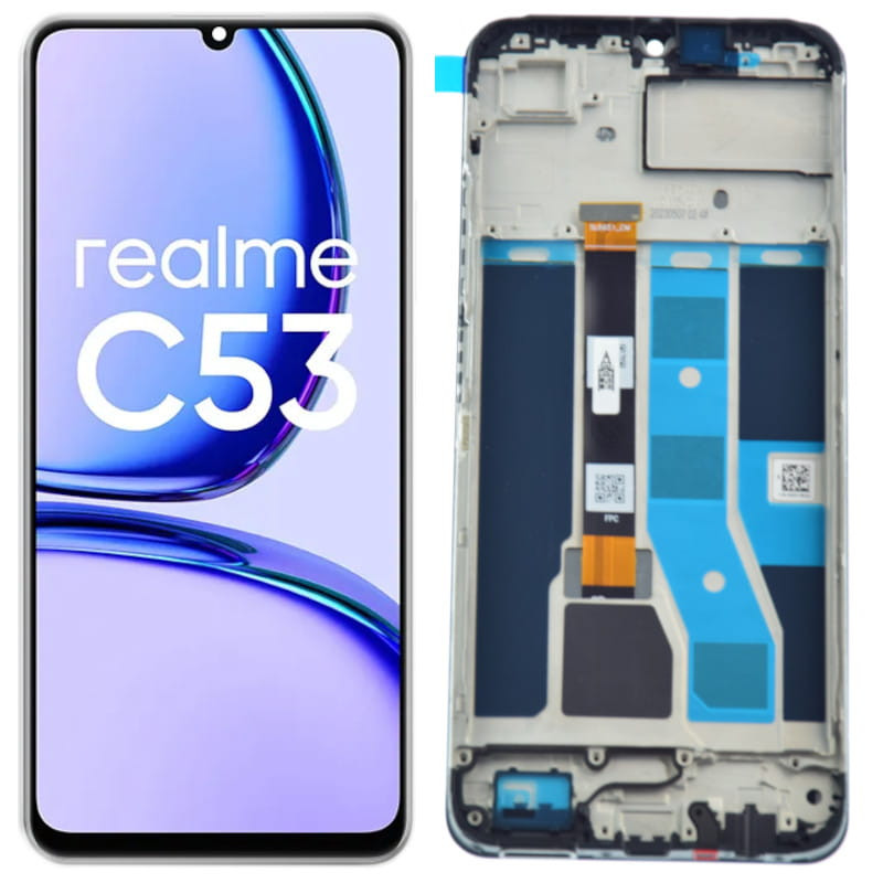 LCD displej s rámečkem pro Realme C53 rmx3760